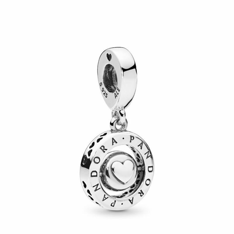 Pandora Australia Spinning Signature Dangle Charm - Sterling Silver | JOUXQE480